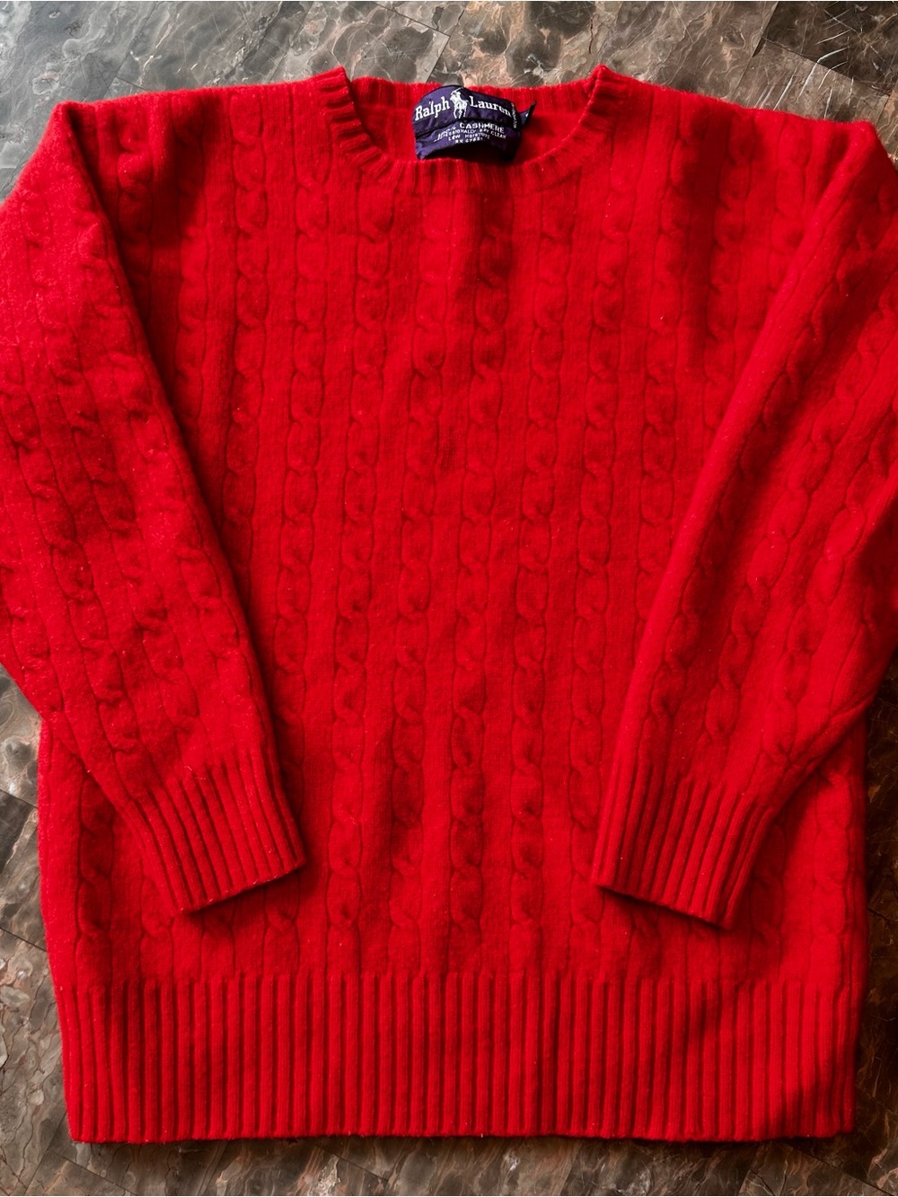 VTG Ralph Lauren Collection Cashmere Cable Knit Sweater